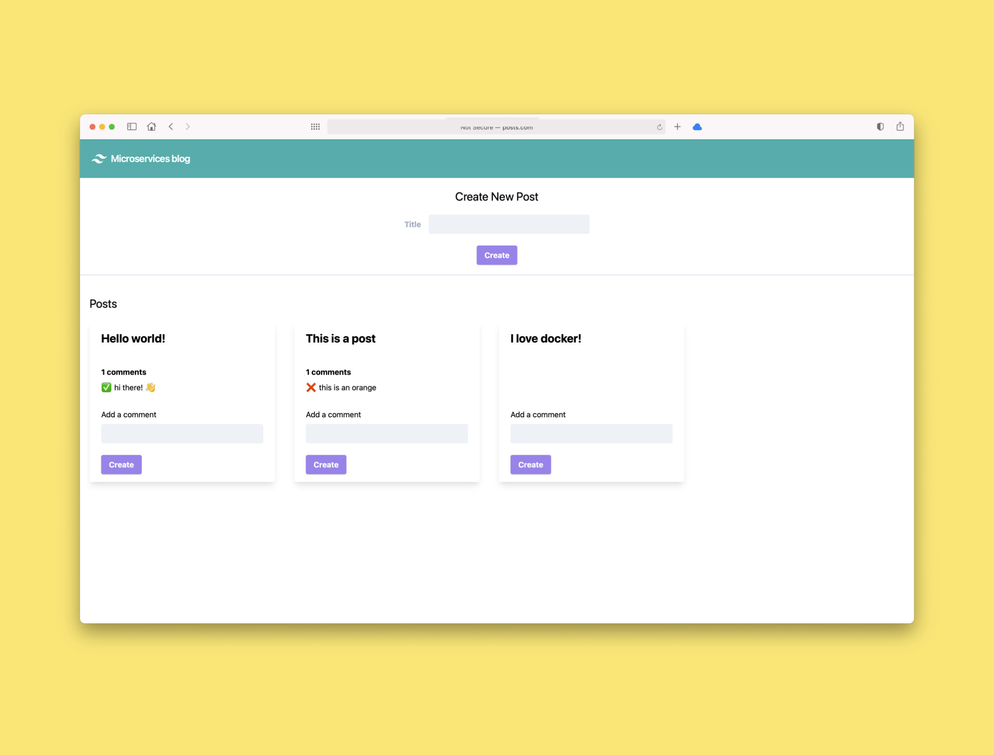 Blog microservices